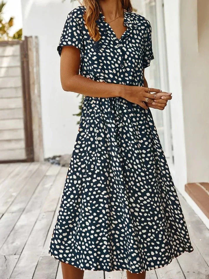 Weiches Hemdblusenkleid mit Polka Dots für dich