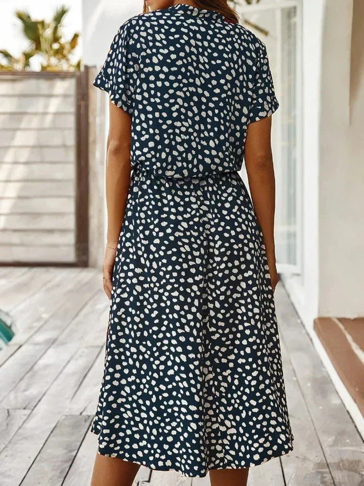 Weiches Hemdblusenkleid mit Polka Dots für dich