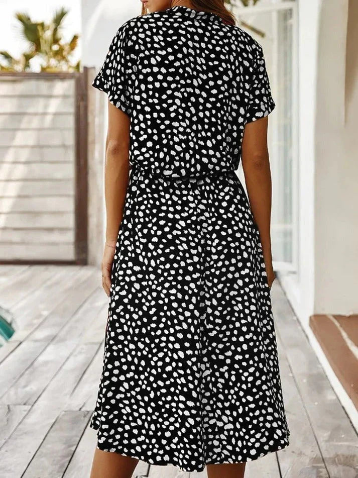 Weiches Hemdblusenkleid mit Polka Dots für dich