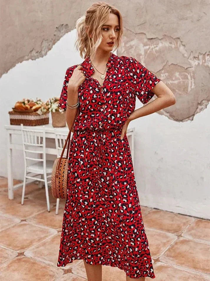 Weiches Hemdblusenkleid mit Polka Dots für dich