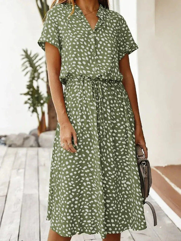 Weiches Hemdblusenkleid mit Polka Dots für dich