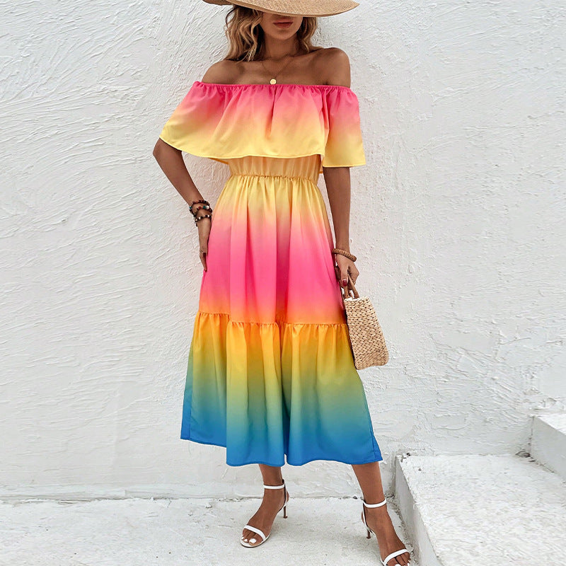 Schönes Off-Shoulder Mini Kleid