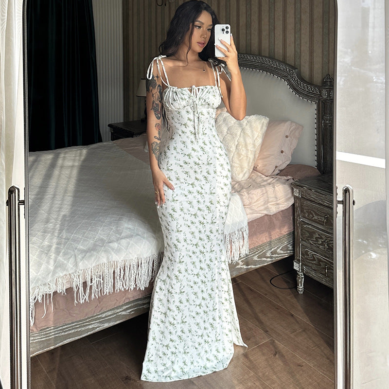 Bequemes, Blumenmuster Kleid für dich im schönen Stil