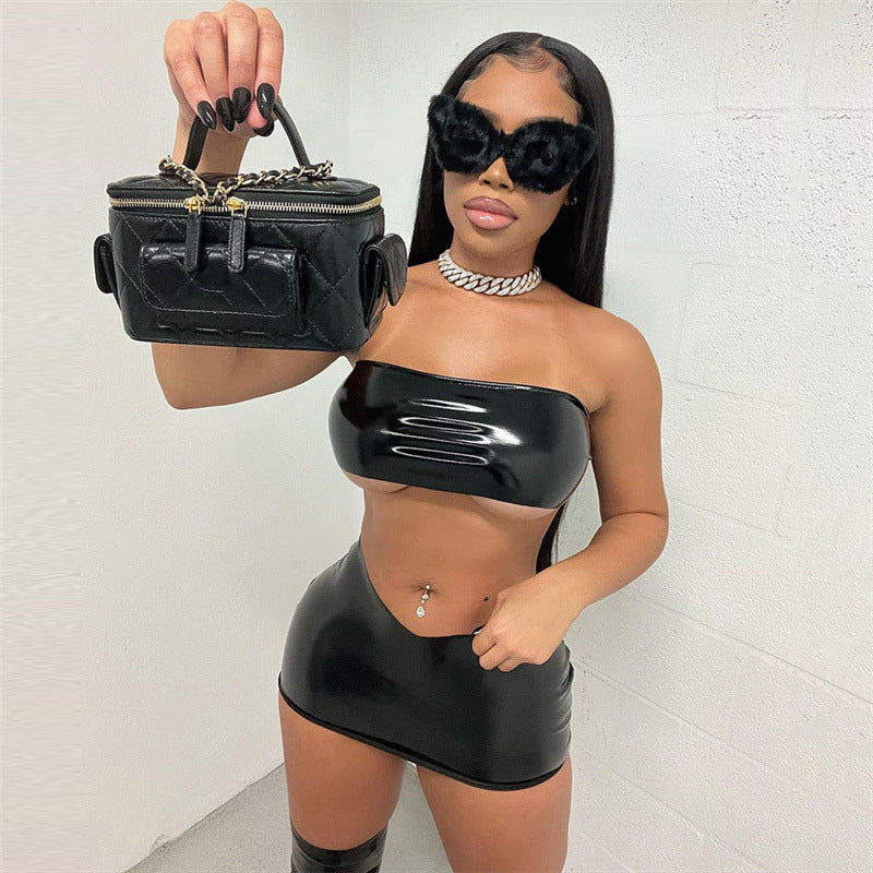 Stylisches Emma - Strapless Bodycon Minirock Set für alle