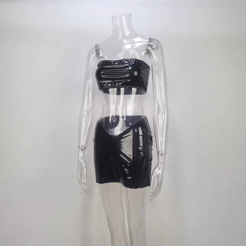 Stylisches Emma - Strapless Bodycon Minirock Set für alle