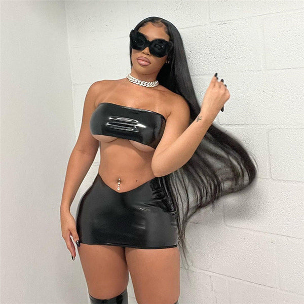 Stylisches Emma - Strapless Bodycon Minirock Set für alle
