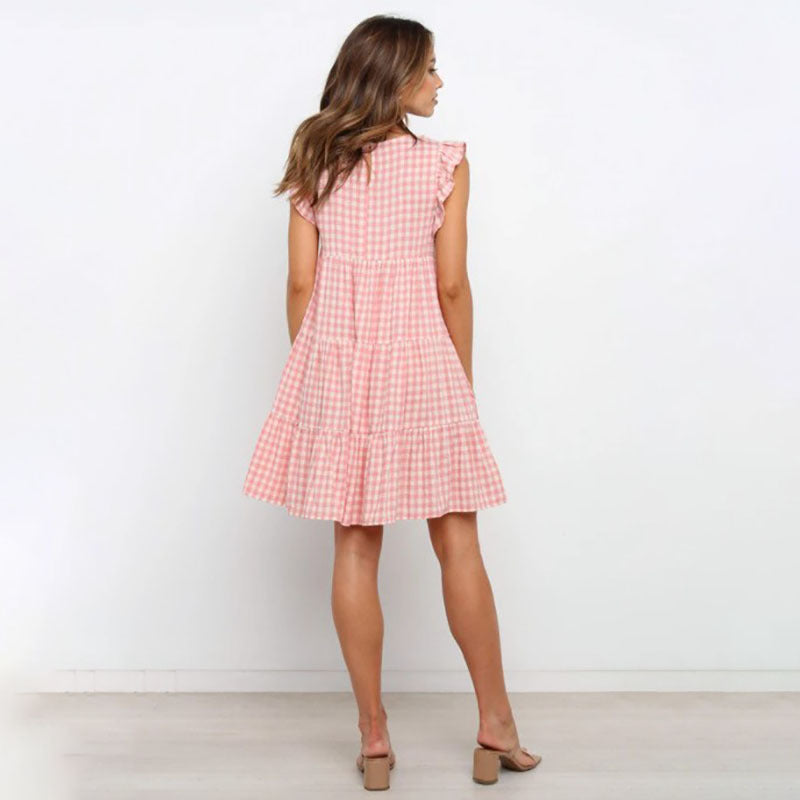 Elegantes A-Linie Kleid mit Rundhalsausschnitt
