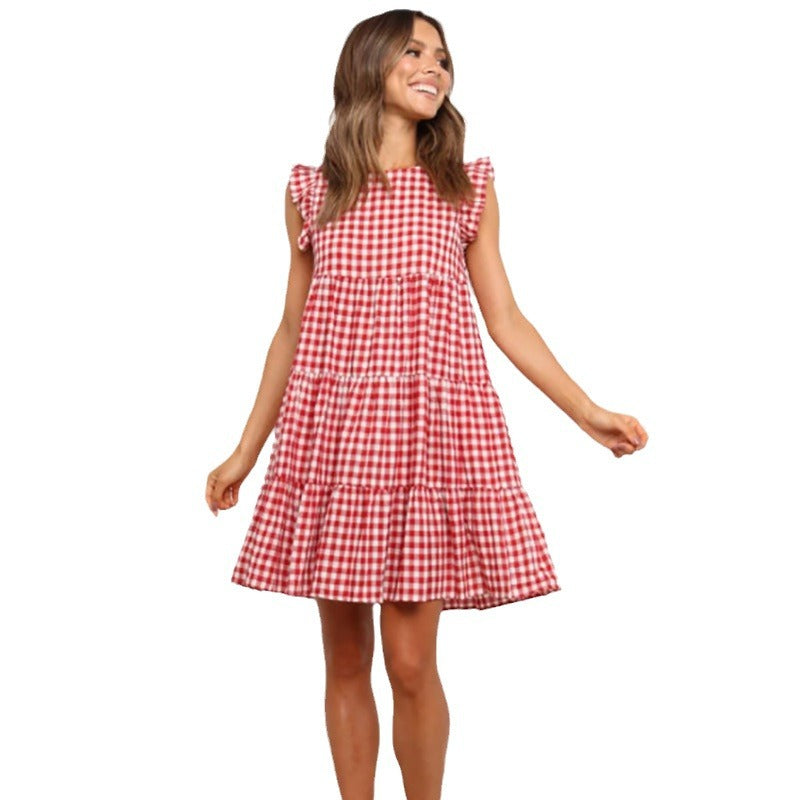 Elegantes A-Linie Kleid mit Rundhalsausschnitt