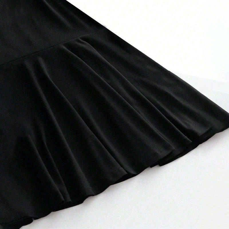 Elegantes Emma -Schlüsselbein Off-Shoulder Kleid für Frauen