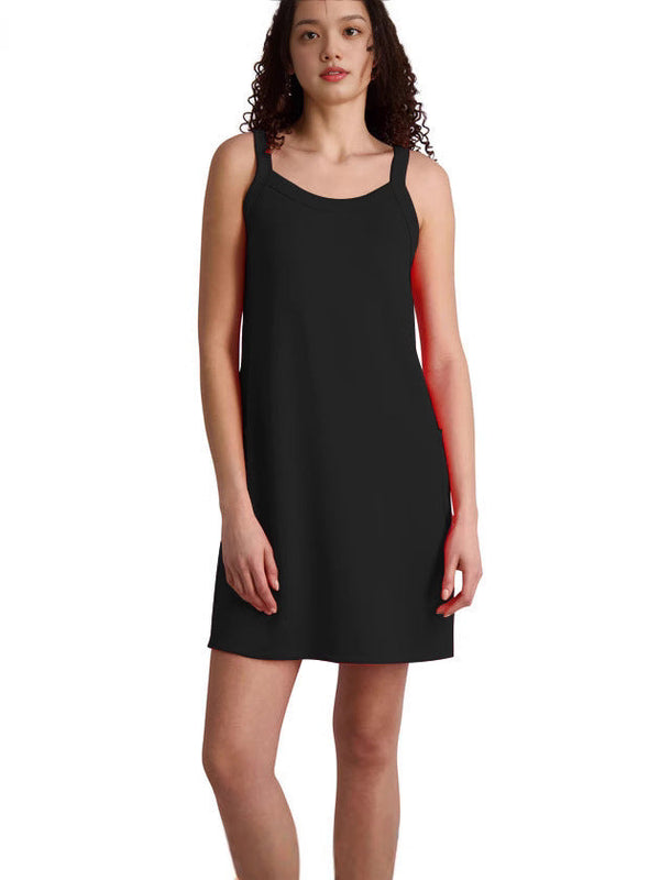 Elegantes Emma -Französischer Stil Spaghetti-Träger Kleid