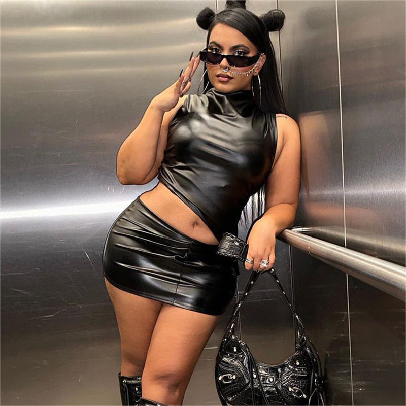 Elegantes Emma Plissiertes Bodycon Rock Set für besondere Anlässe