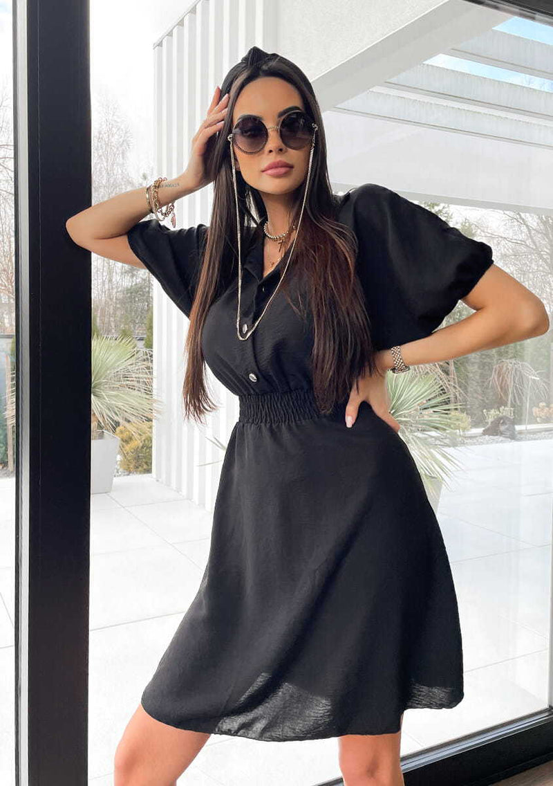 Warmes Material Taillenbetontes Kleid für dich im Alltag