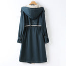 Geräumiger Langer Warmer Wasserdichtes Trench Mantel