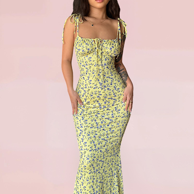 Elegantes Emilia - Geblümtes Maxikleid für Damen Sommerkleid