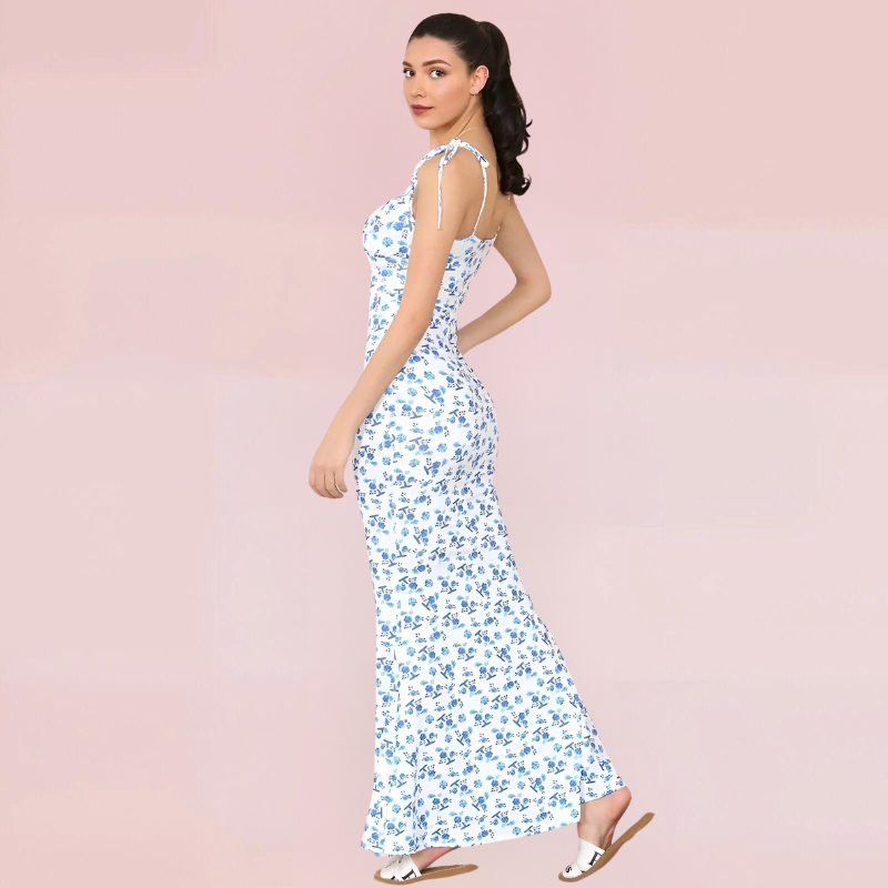 Elegantes Emilia - Geblümtes Maxikleid für Damen Sommerkleid