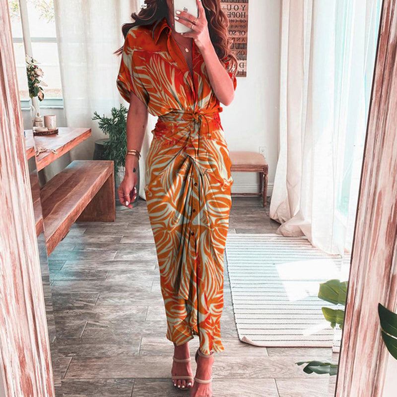 Weiches Bedrucktes Hemdkleid für dich – Stylisches Kleid