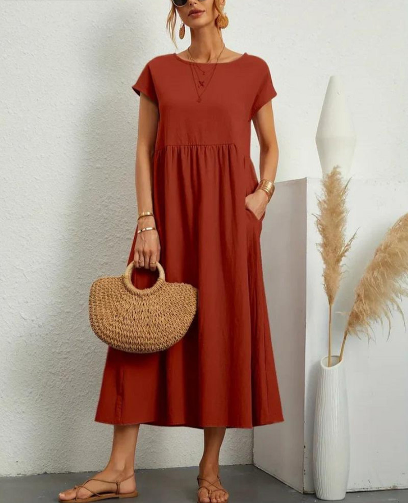 Bequemes Und Elegantes Kleid Aus Baumwolle Für Dich