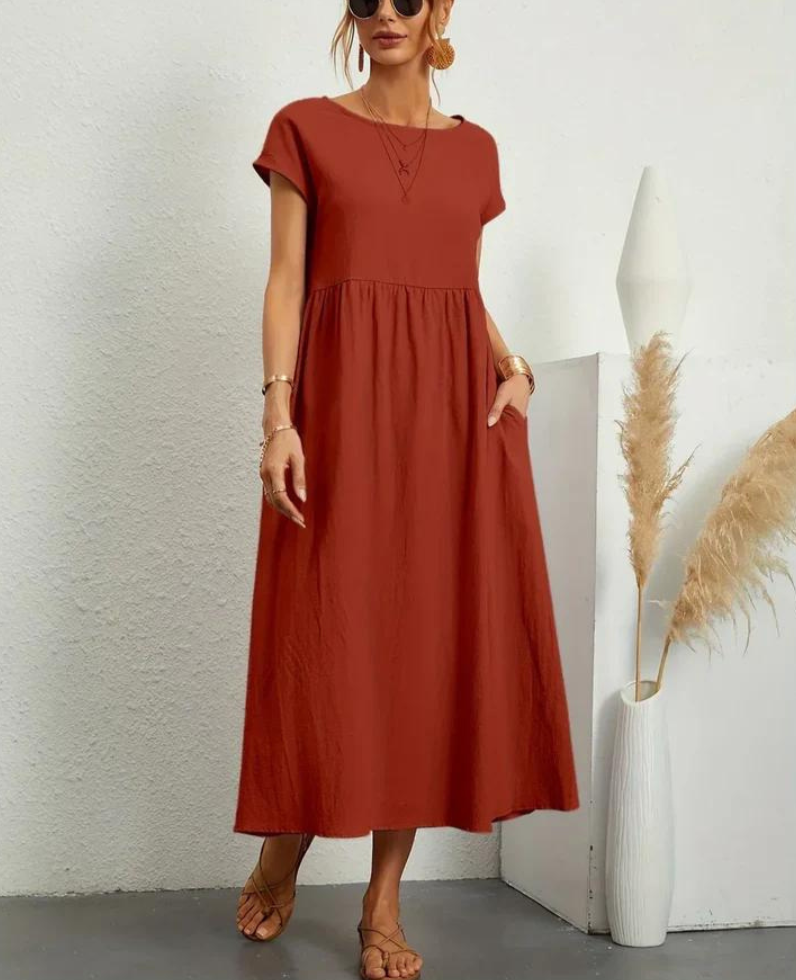 Bequemes Und Elegantes Kleid Aus Baumwolle Für Dich