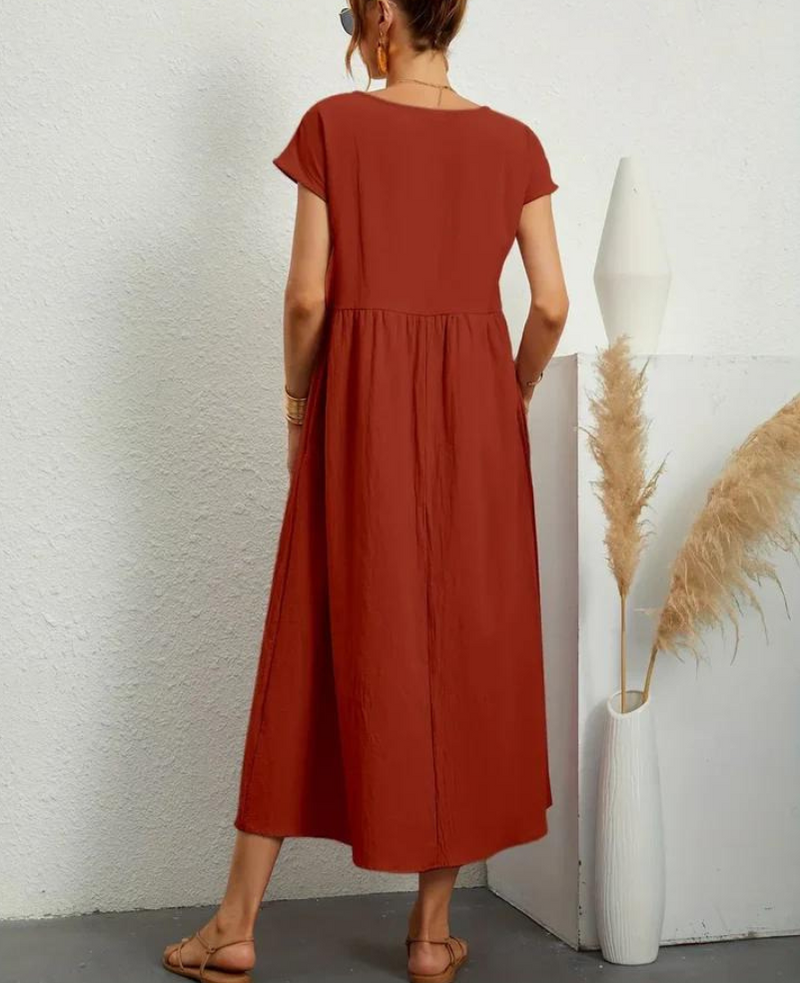 Bequemes Und Elegantes Kleid Aus Baumwolle Für Dich
