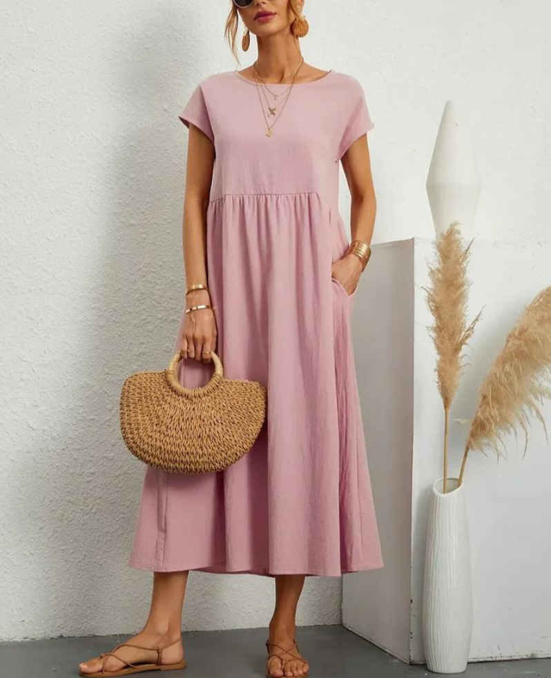 Bequemes Und Elegantes Kleid Aus Baumwolle Für Dich