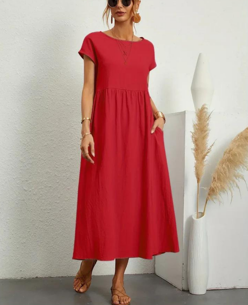 Bequemes Und Elegantes Kleid Aus Baumwolle Für Dich