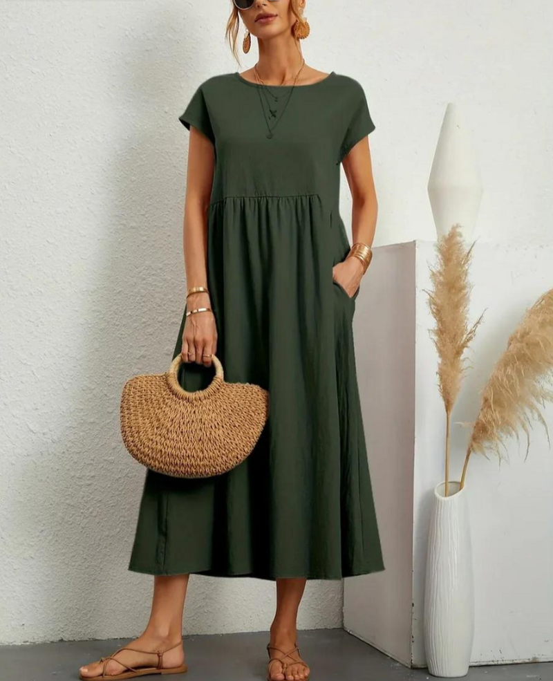 Bequemes Und Elegantes Kleid Aus Baumwolle Für Dich
