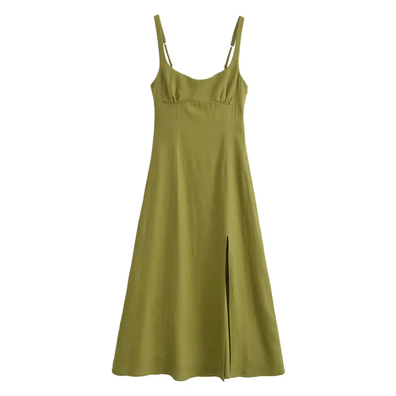 Elegantes Leinen Kleid für den Sommer für dich