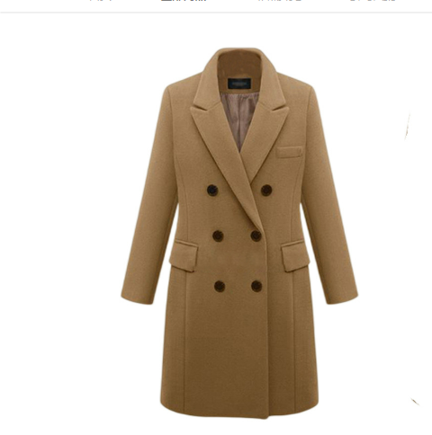 Warmer Wintermantel Für Damen Lange Passform Mantel