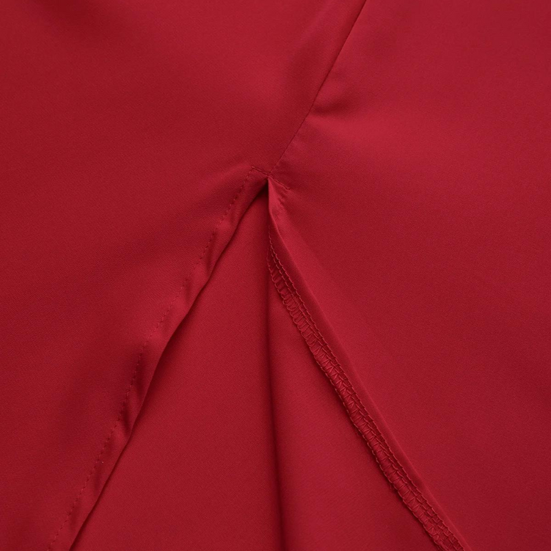 Reine – Eleganter langer Damenrock in Rot