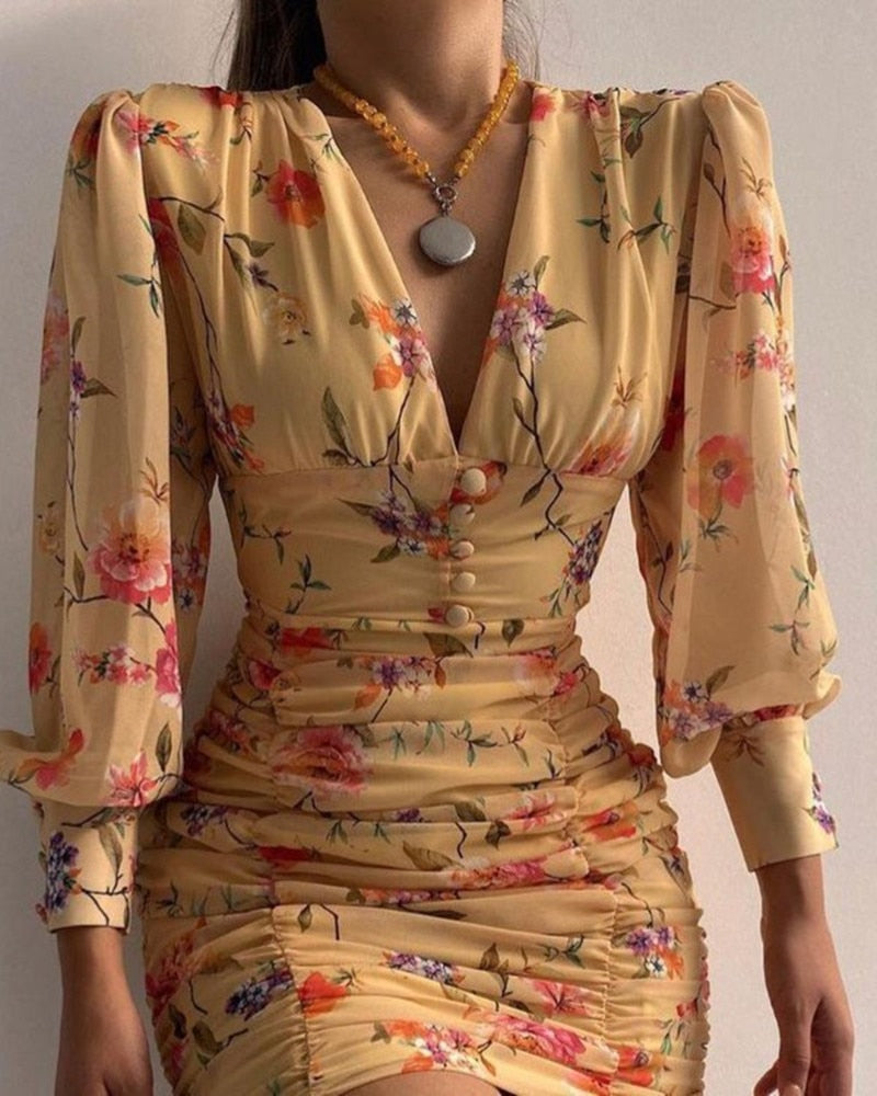 Bequemes und Elegantes Kleid mit Abstraktem Print für dich