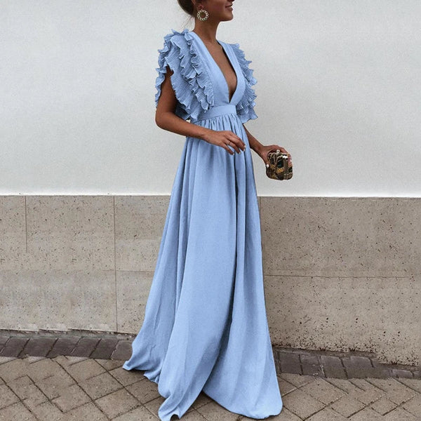 Bequemes und Elegantes Kleid mit gerafften Ärmeln für dich