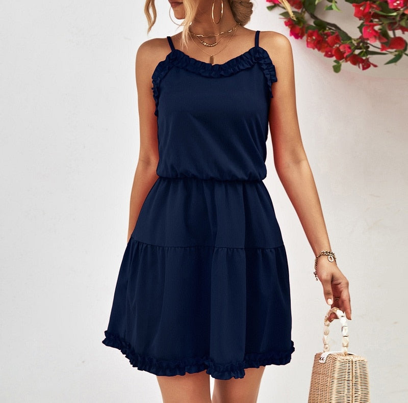 Elegantes Minikleid mit Rüschen für jeden Anlass
