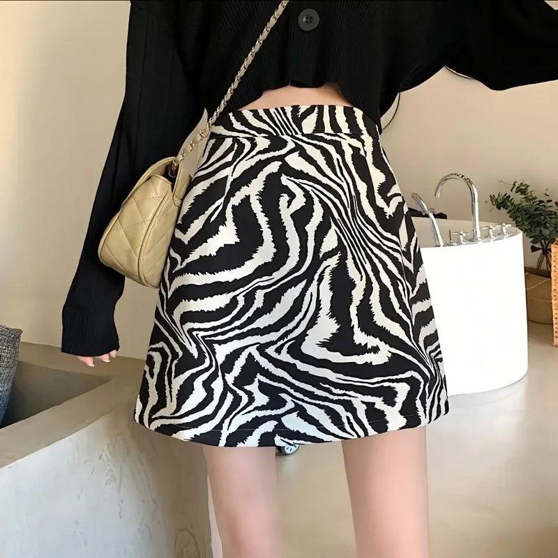 Leni - Eleganter Rock mit Zebramuster für einen stilvollen Look