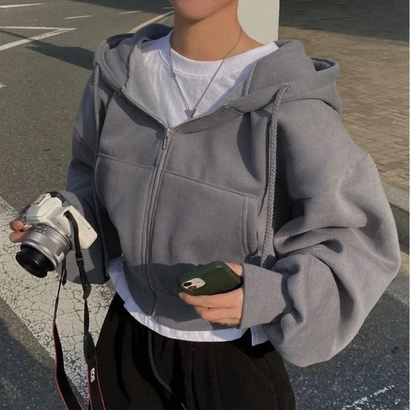 Warmes Flauschiges Bequemes Damen Winter Schöner Hoodie