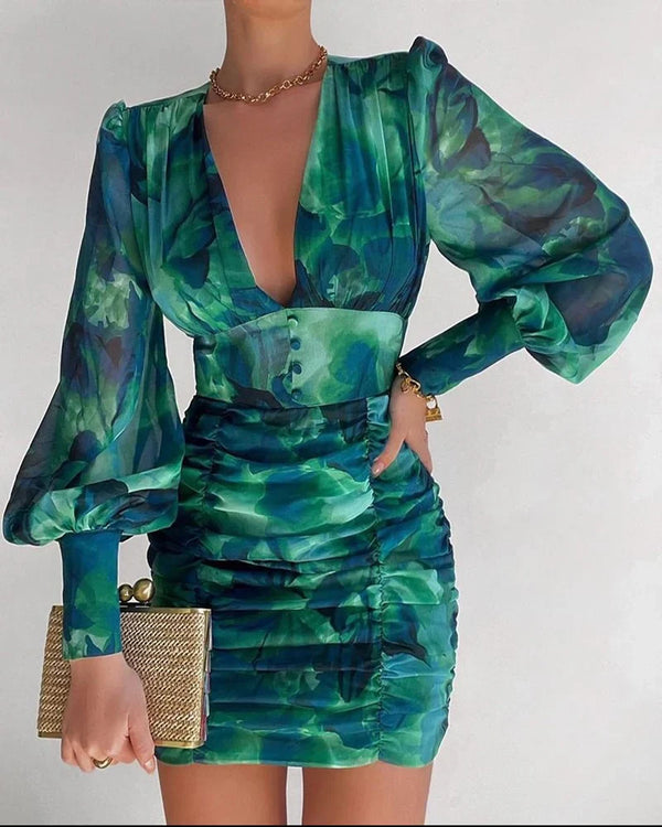 Bequemes und Schönes Emma -Bedrucktes Mini Kleid für Dich