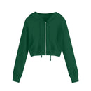 Warme Kuschelige Bequeme Kurze Winter Kapuzen Sweatshirt