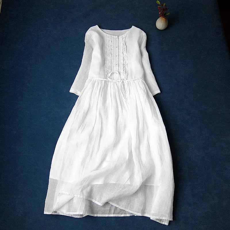 Bequemes, Elegantes Ruffles Kleid für jeden Anlass