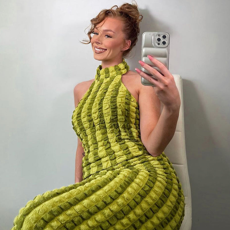 Bequemes Hochkragenkleid für Damen in Stilvoller Eleganz