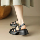 Kuscheliges | Bequeme Gladiatorensandalen mit Schnalle für dich