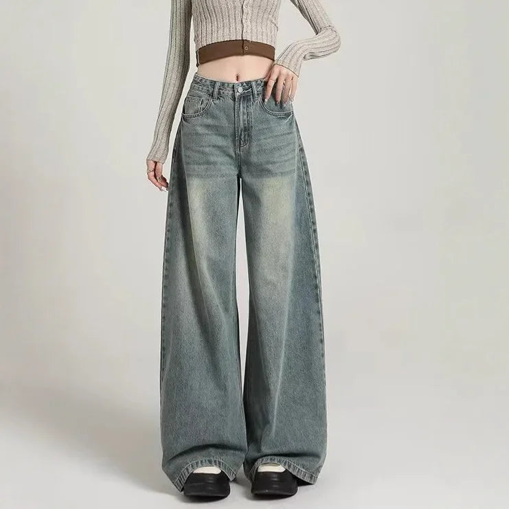 Stilvolle Bequeme Baggy Jeans Mit Hoher Taille Jeans