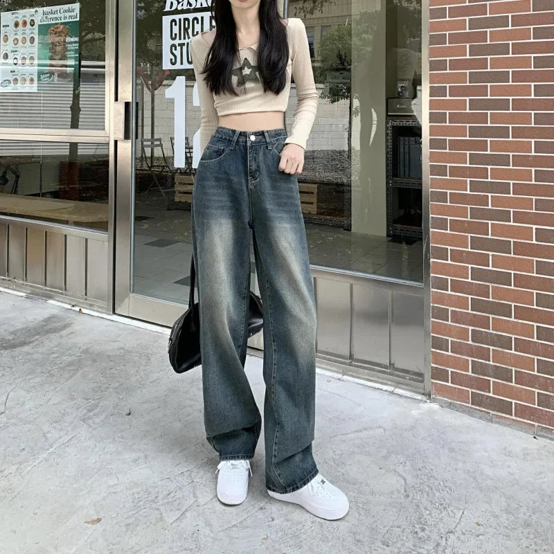 Bequeme, locker sitzende Baggy-Jeans für Damen