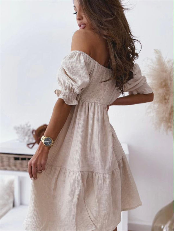 Bequemes Emma -Boho Mini Kleid für jeden Anlass