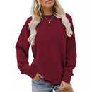 Warmer Weiches Winter Muster Elegante Damen Sweatshirt