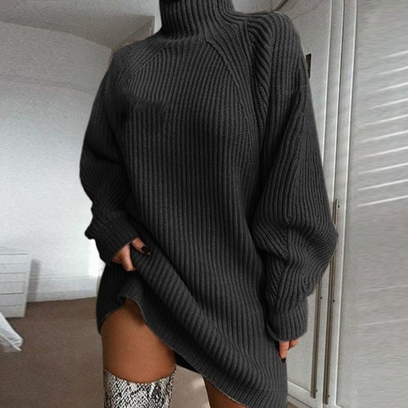 Elegantes Attraktives A-Linien-Kleid für deinen Herbstlook