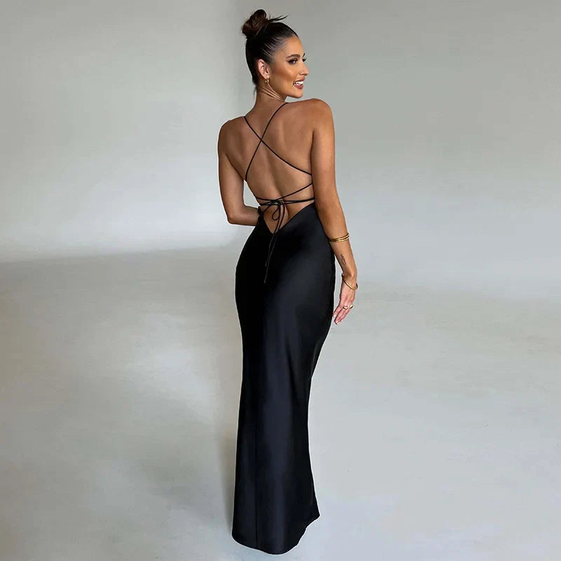 Elegantes Maxikleid mit Seitenschlitz für Damen von Anja