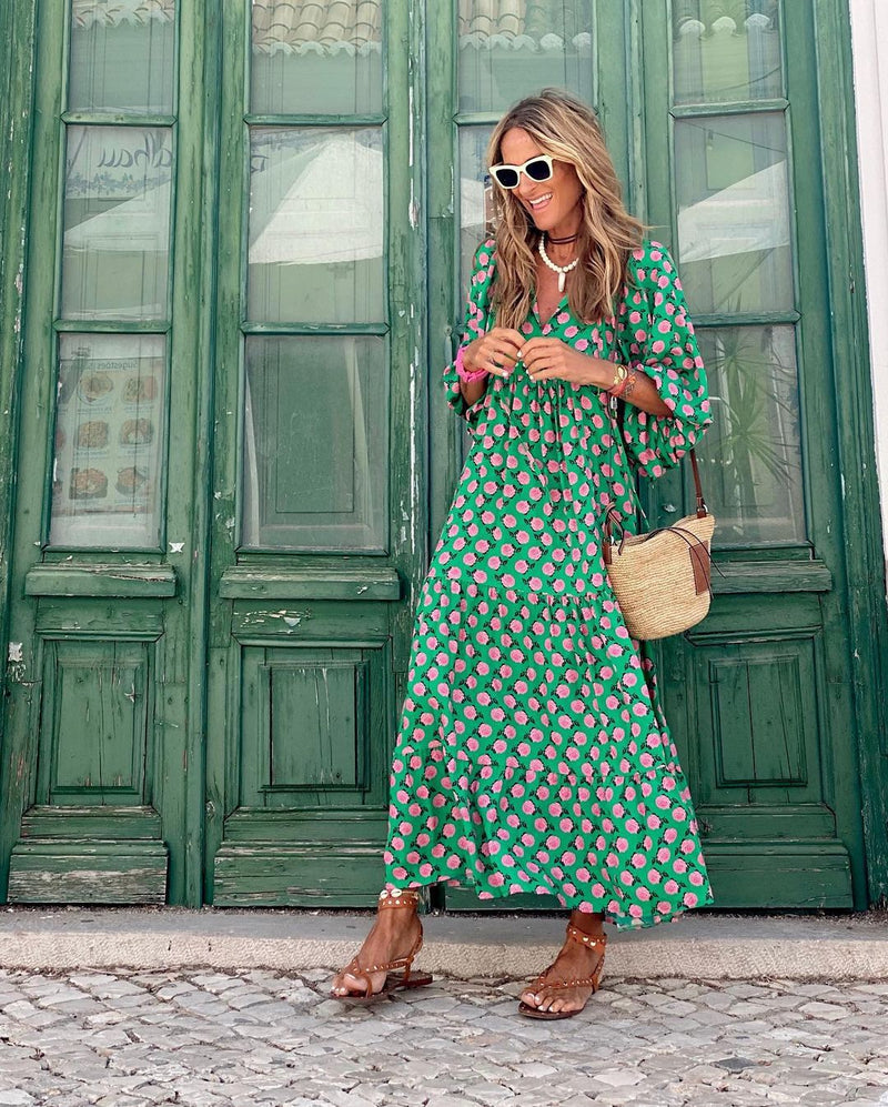 Elegantes Bettina - Langes Boho-Maxikleid für Damen
