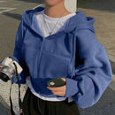 Warmes Flauschiges Bequemes Damen Winter Schöner Hoodie