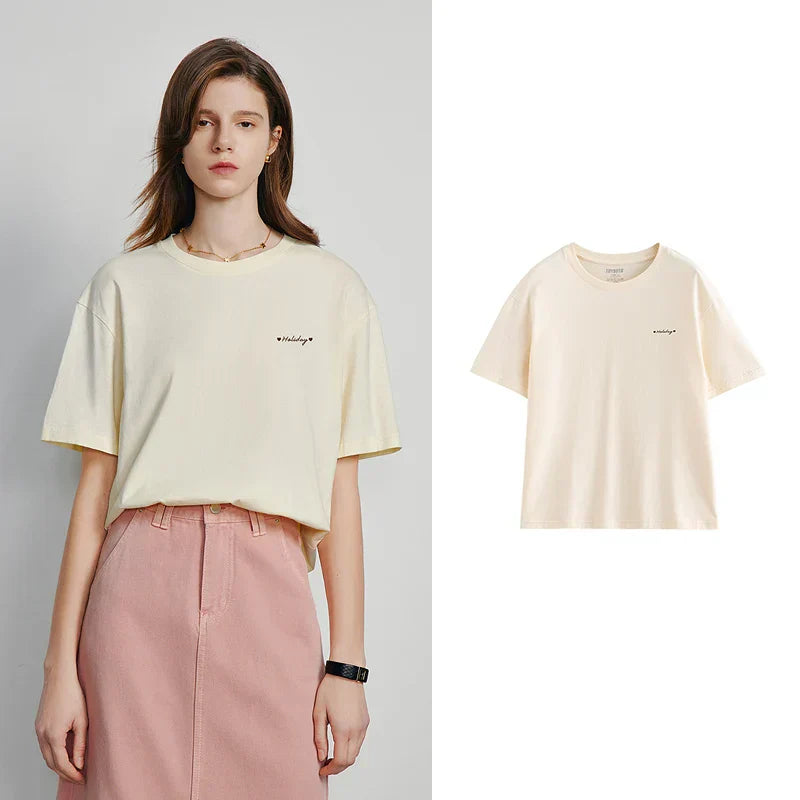 Warmes Schwarz T-Shirt Kleid mit 'was?' Druck für dich