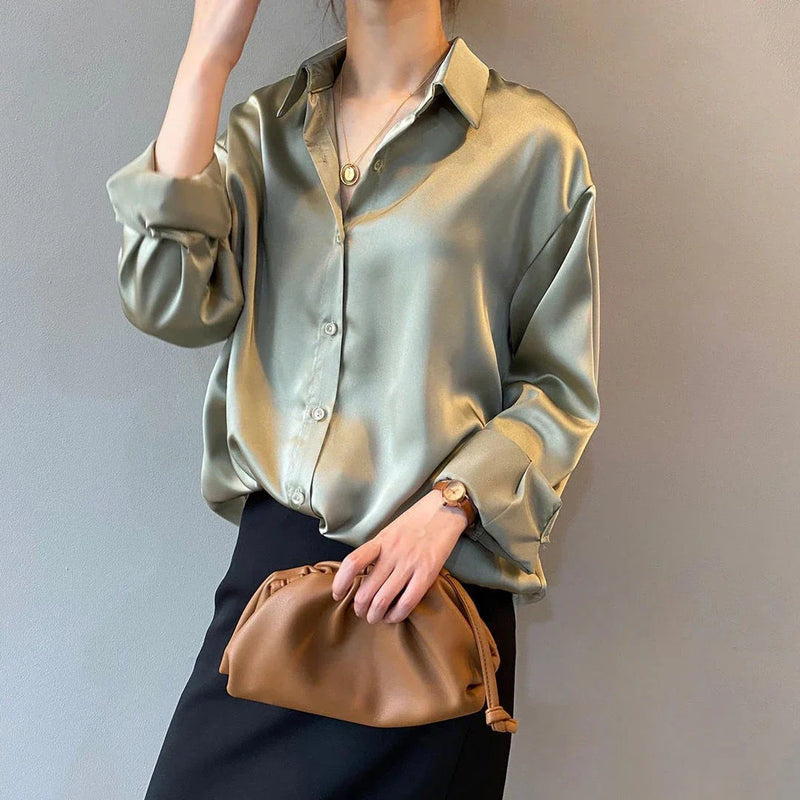 Anika - Elegante Damenbluse aus Seide