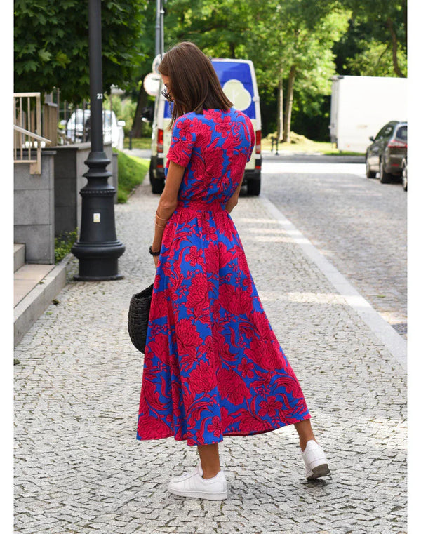 Weiches - Stilvolles V-Ausschnitt-Kleid für jeden Anlass